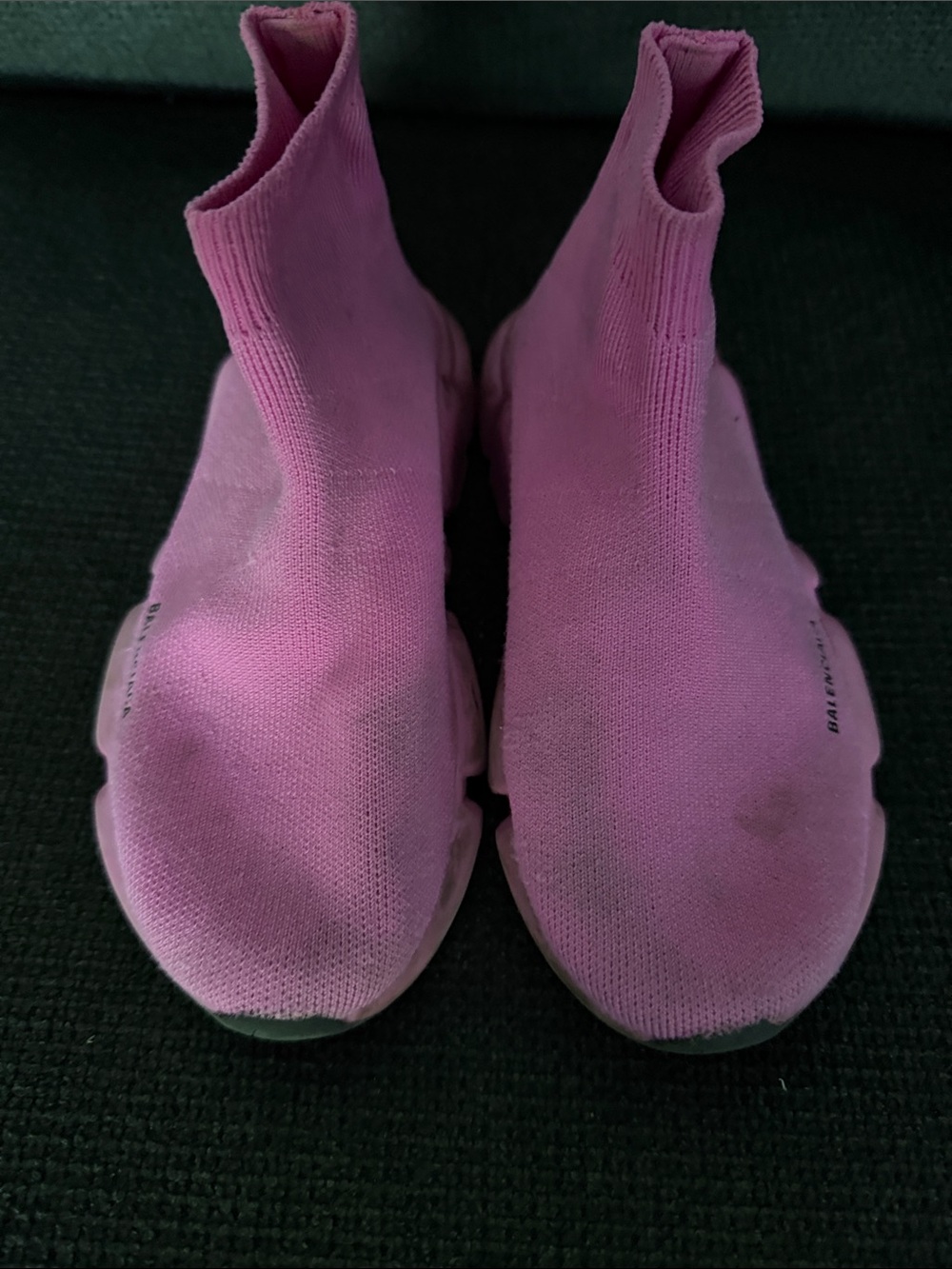 Balenciaga Kids Pink Slip-On Knit Sock Sneakers size 13-1